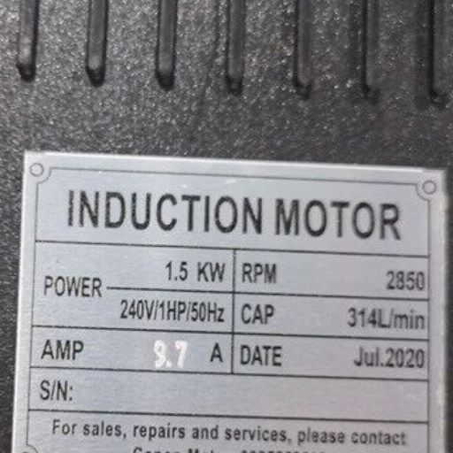 Piston Air Compressor 12CFM 312L 75L Tank Single 8BAR 240V 1.5KW 2HP 115PSI