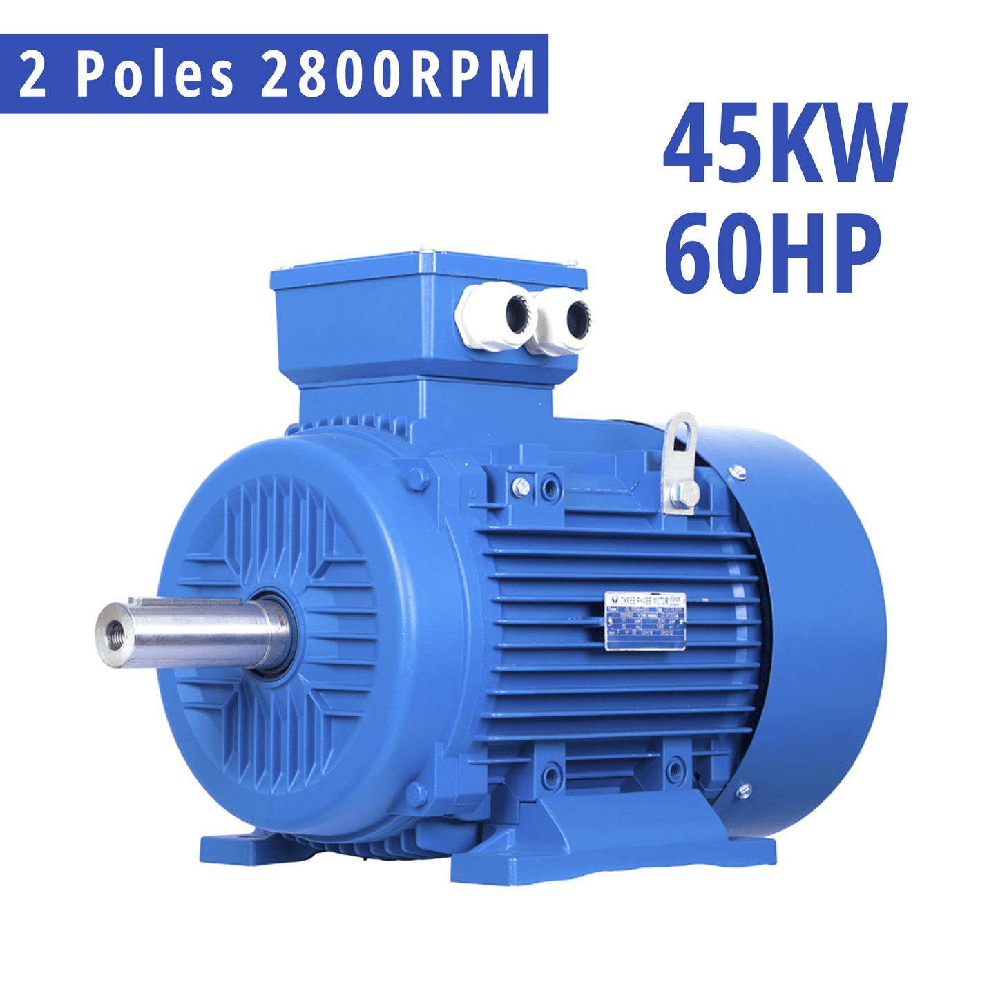 45kW 2-Pole 3-Phase Induction Motor – 60HP 2800RPM