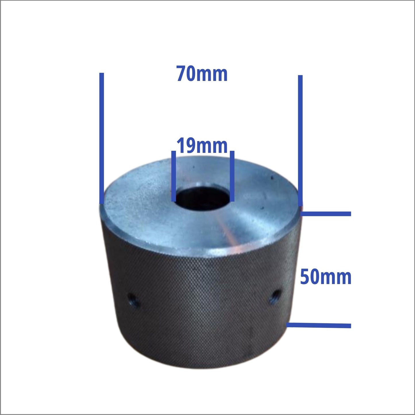 Belt Sander Pulley Length 50mm Diameter 70mm Shaft 19mm Drive Wheel 2" Belt