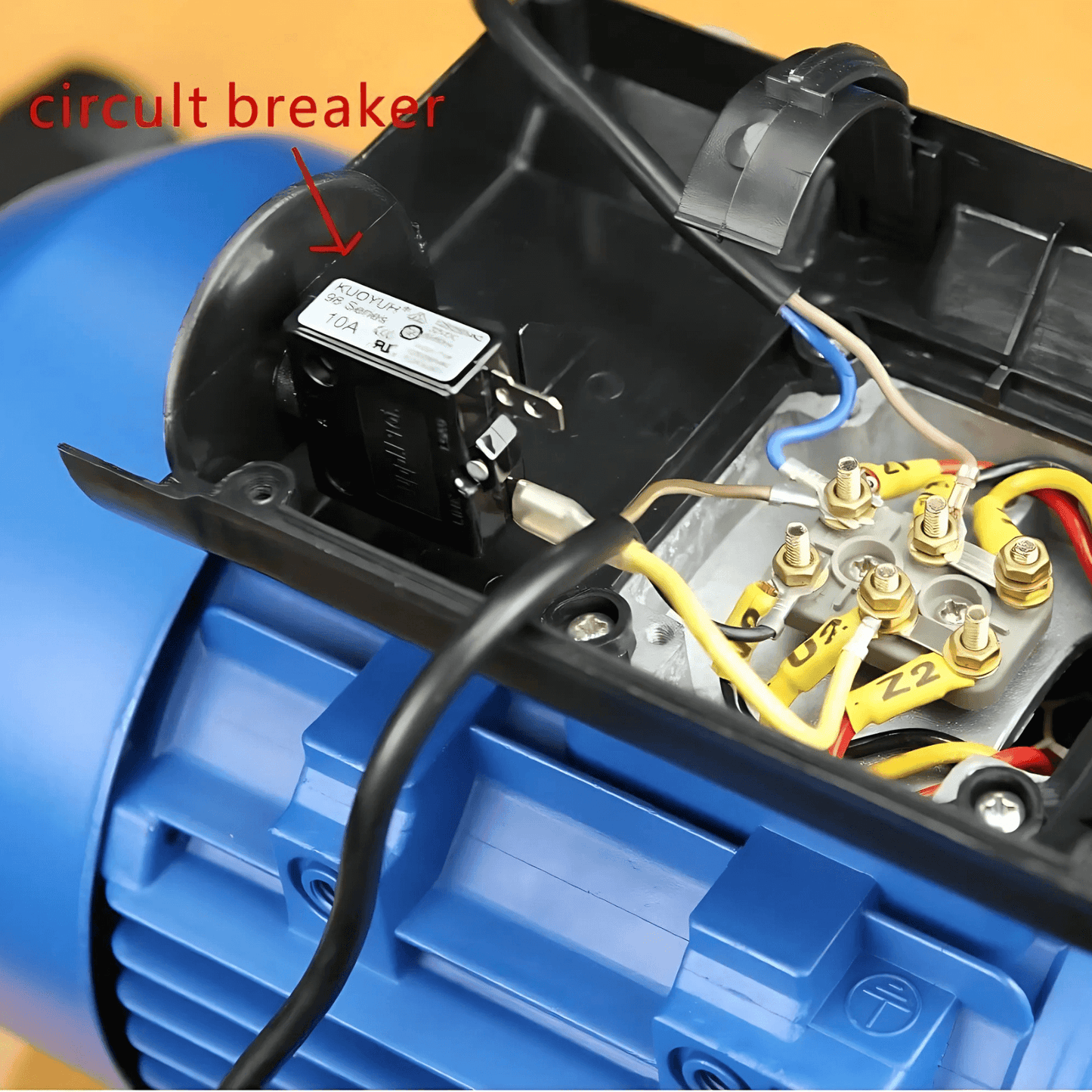 3HP 2.2kW Reversible 2-Pole Single Phase Motor 2800 RPM 240V with Cable