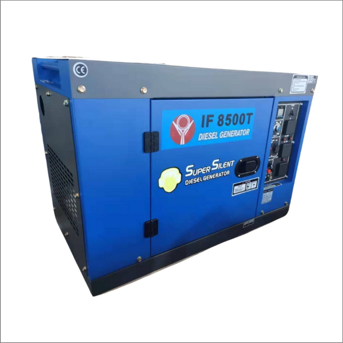 Heavy Duty Diesel Generator 6.5KW 8KVA Single phase Portable Extra Silence