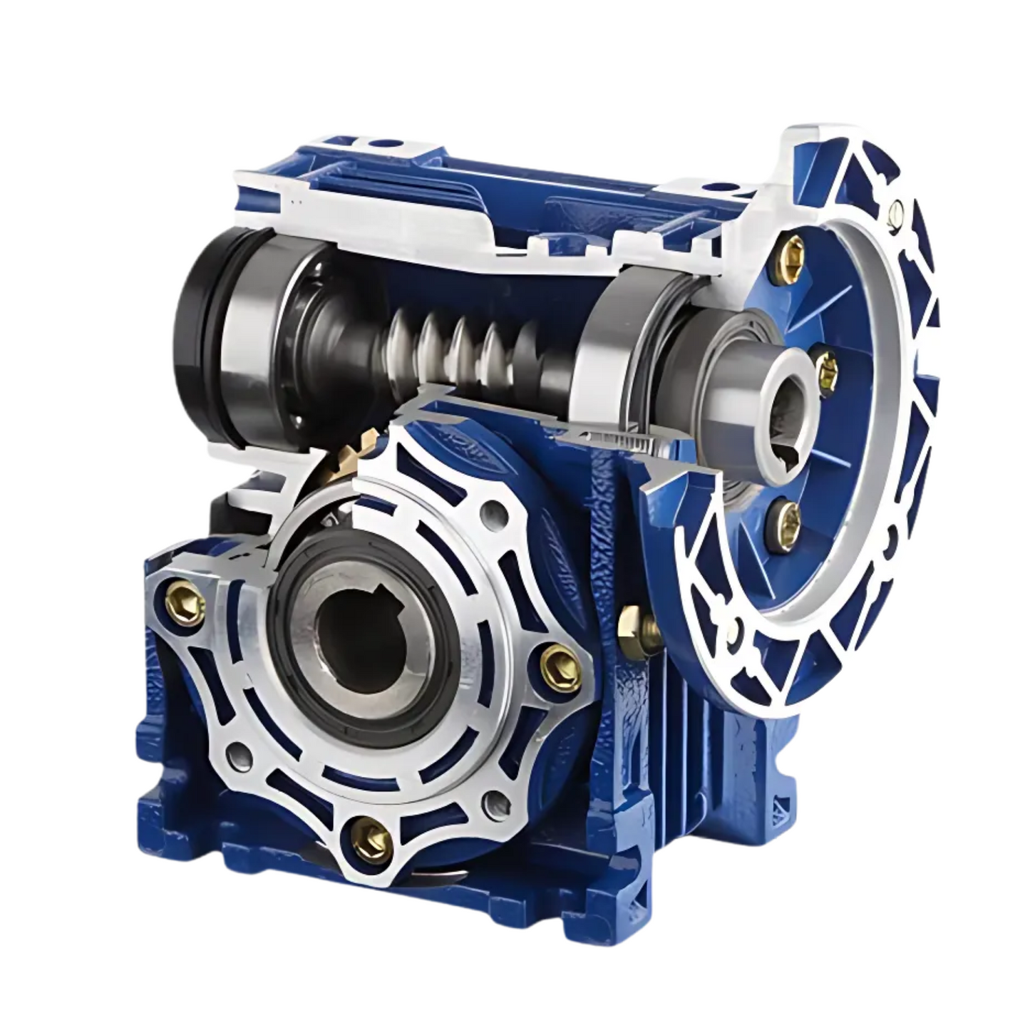 Compact Worm Drive Gearbox NMRV090 15:1 Ratio B5 Flange 19mm Input Shaft