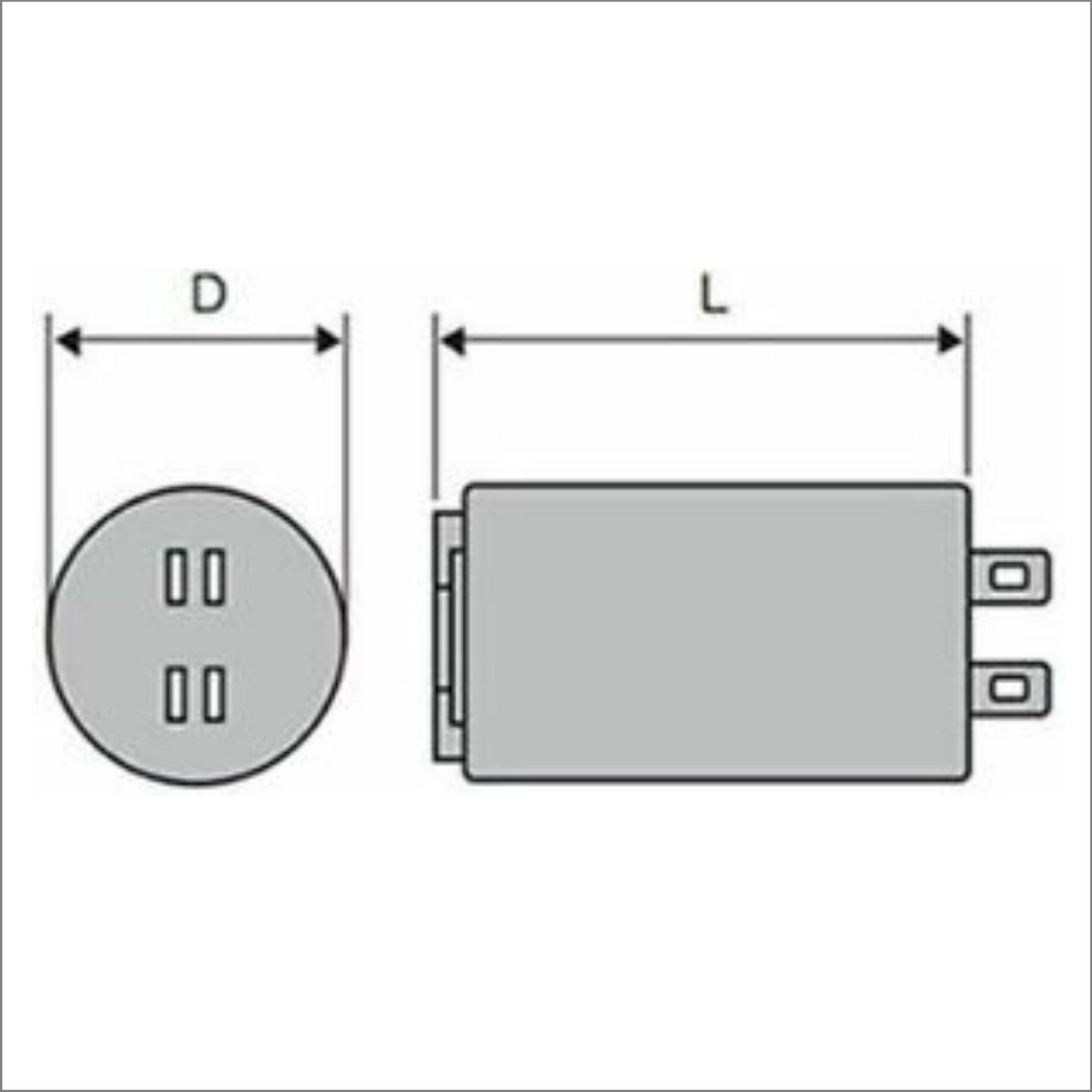 Run Running Capacitor ICAR uF Ecofill for Motor
