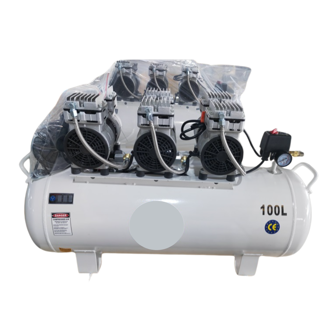 100L Oil-Free Air Compressor 3HP 2.2KW 11CFM 8BAR 115PSI