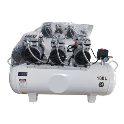 100L Oil-Free Air Compressor 3HP 2.2KW 11CFM 8BAR 115PSI