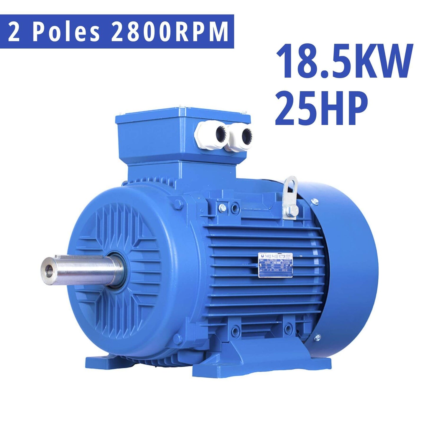18.5kW 25HP 2 Pole3-Phase Electric Motor 2800RPM 42mm Shaft 415V