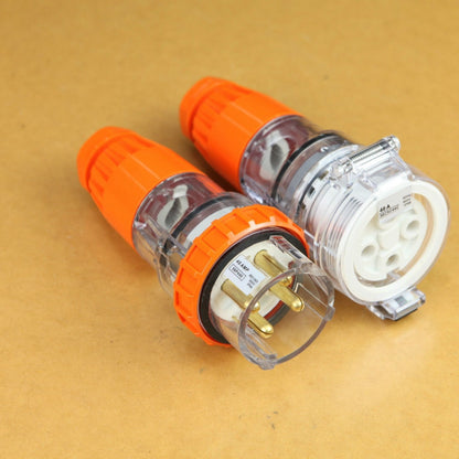 4 Pin 3 Phase Extension Socket 50HZ 500v IP66