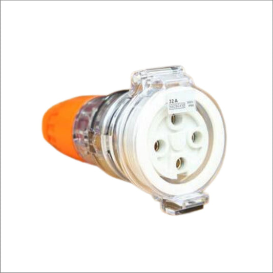 4 Pin 3 Phase Extension Socket 50HZ 500v IP66