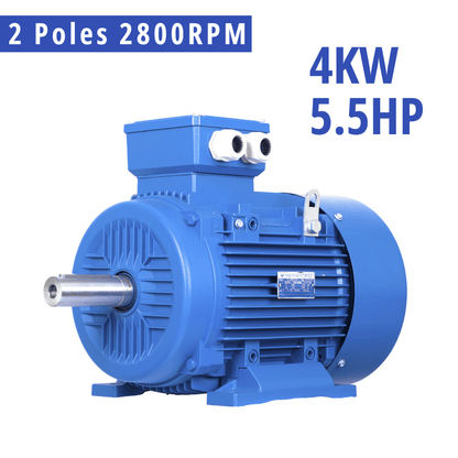 4kW 5.5HP 2800RPM 3-Phase Electric Motor 28mm Shaft 415V