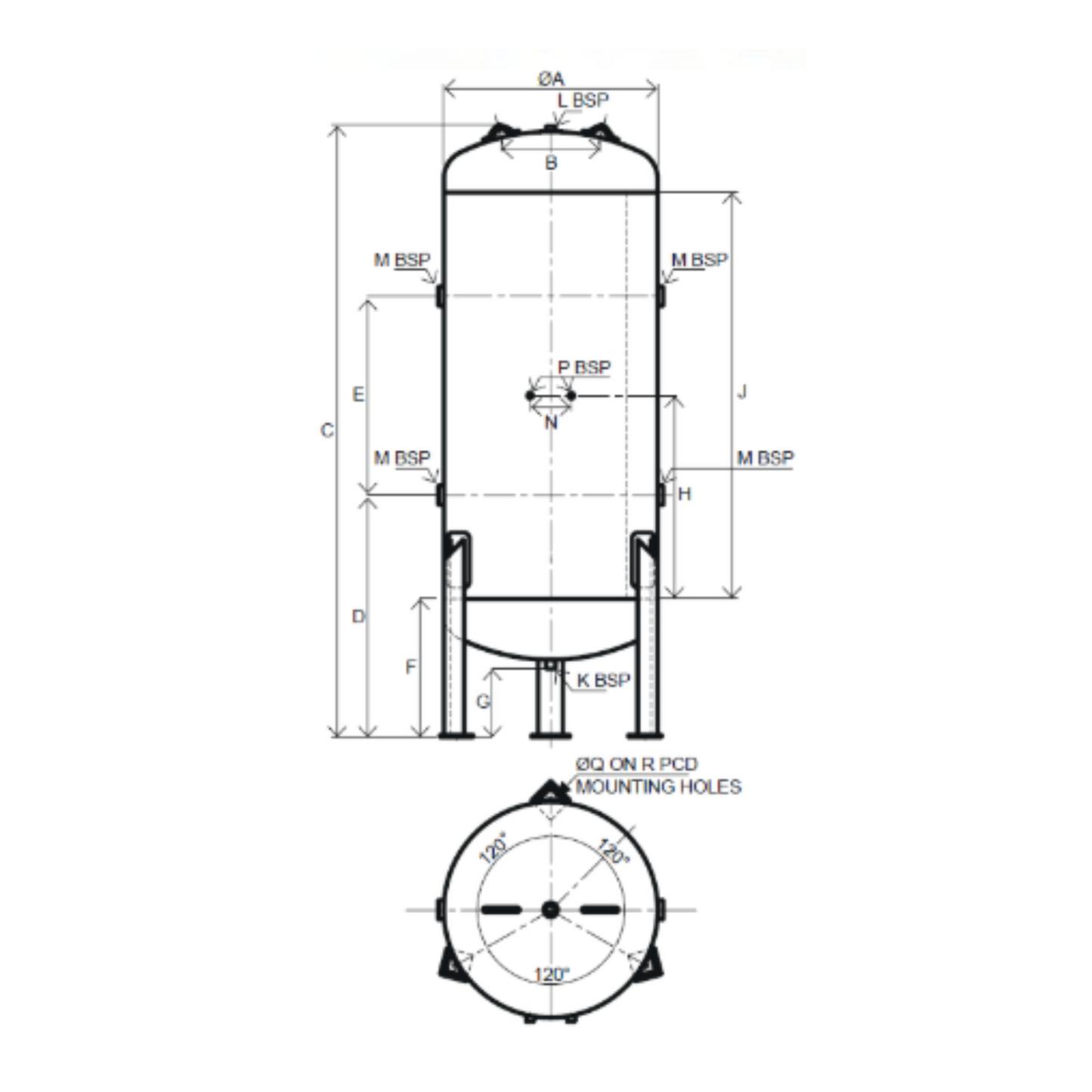 Air Receiver 150L Vertical Tank Screw Air Compressor AS1210 Best Quality GAS