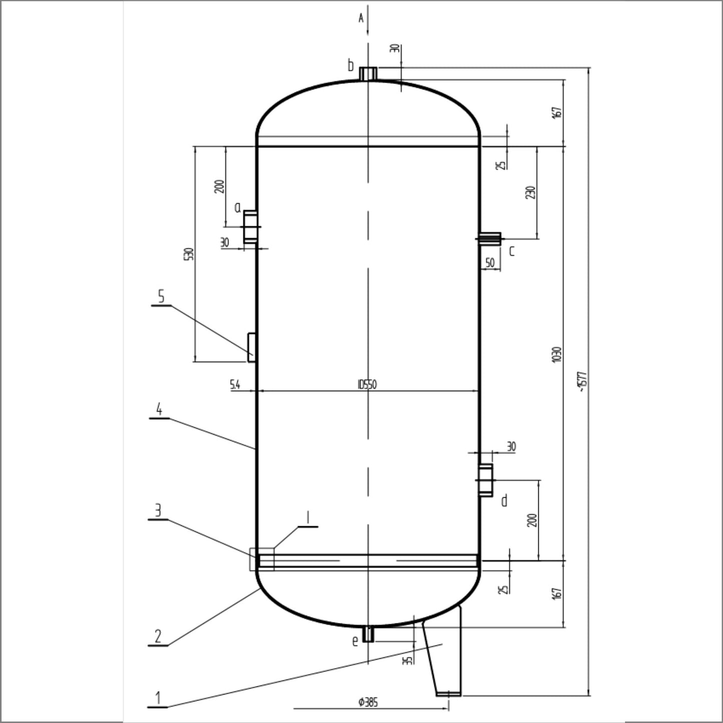 Air Receiver 300L Vertical Tank Screw Air Compressor AS1210 GAS