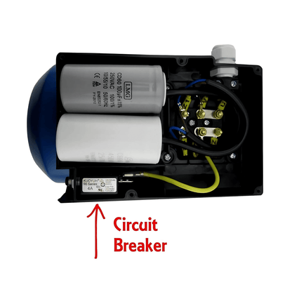 2HP 1.5kW Electric Motor 1400RPM Single-Phase 240V for Cement Mixer, Car Hoist, Pump