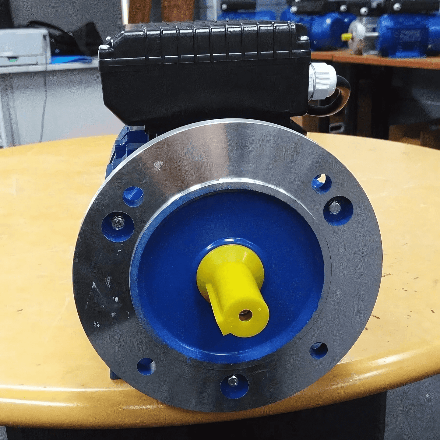 B5 Flange 0.75kW 1HP 1400RPM Electric Motor Single Phase 19mm Shaft for Cement Mixer