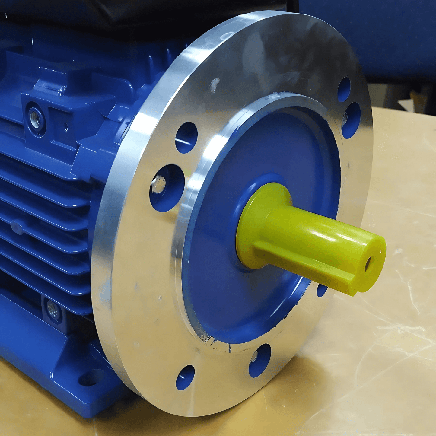 B5 Flange 0.75kW 1HP 1400RPM Electric Motor Single Phase 19mm Shaft for Cement Mixer