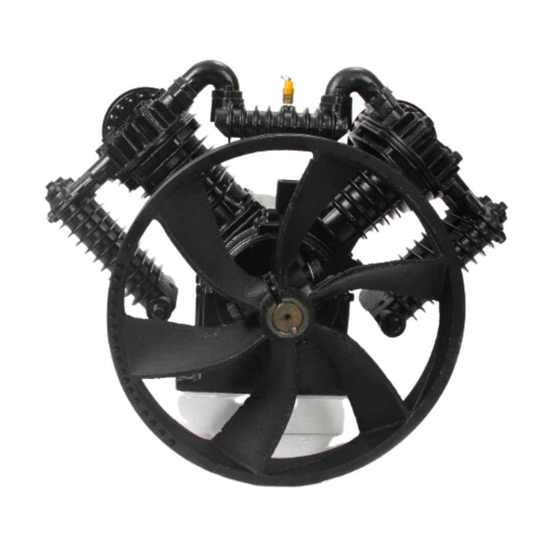 High Pressure 2 Stages Compressor Pump 42CFM 175PSI 13BAR Cast Iron Made 10HP