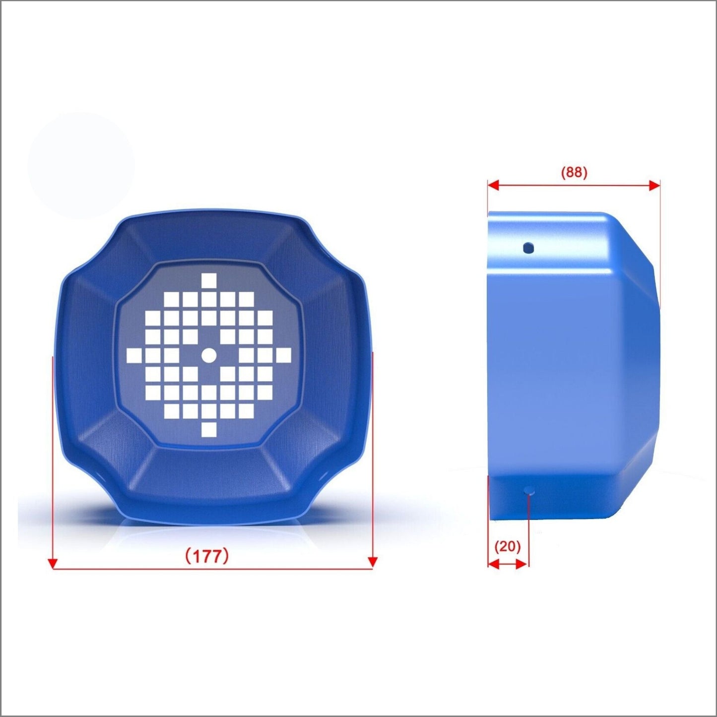 Motor Fan Cover 4 Mounting Holes Frame Number 80-132YX3 Three Phase Asynchronous