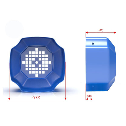 Motor Fan Cover 4 Mounting Holes Frame Number 80-132YX3 Three Phase Asynchronous