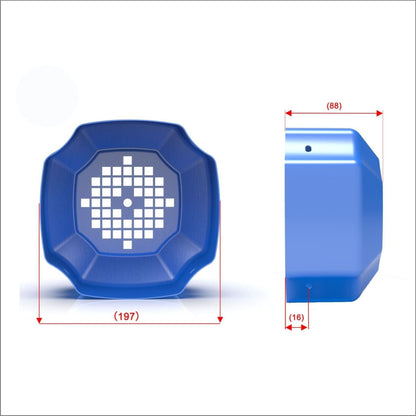 Motor Fan Cover 4 Mounting Holes Frame Number 80-132YX3 Three Phase Asynchronous
