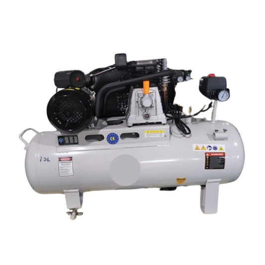 Piston Air Compressor 12CFM 312L 75L Tank Single 8BAR 240V 1.5KW 2HP 115PSI