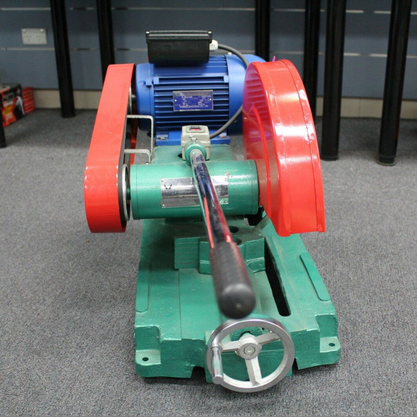 Single Phase Drop Saw Metal Cut-off Cutting Chop Saw 16" 2.2kw 3hp