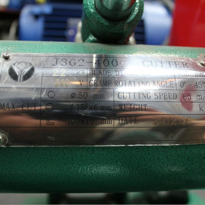 Single Phase Drop Saw Metal Cut-off Cutting Chop Saw 16" 2.2kw 3hp