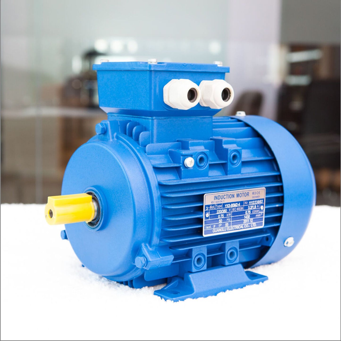Three Phase 415v Inverter Electrical Motor 0.75kw 1HP 1400Rpm Shaft 5/8" or 16mm