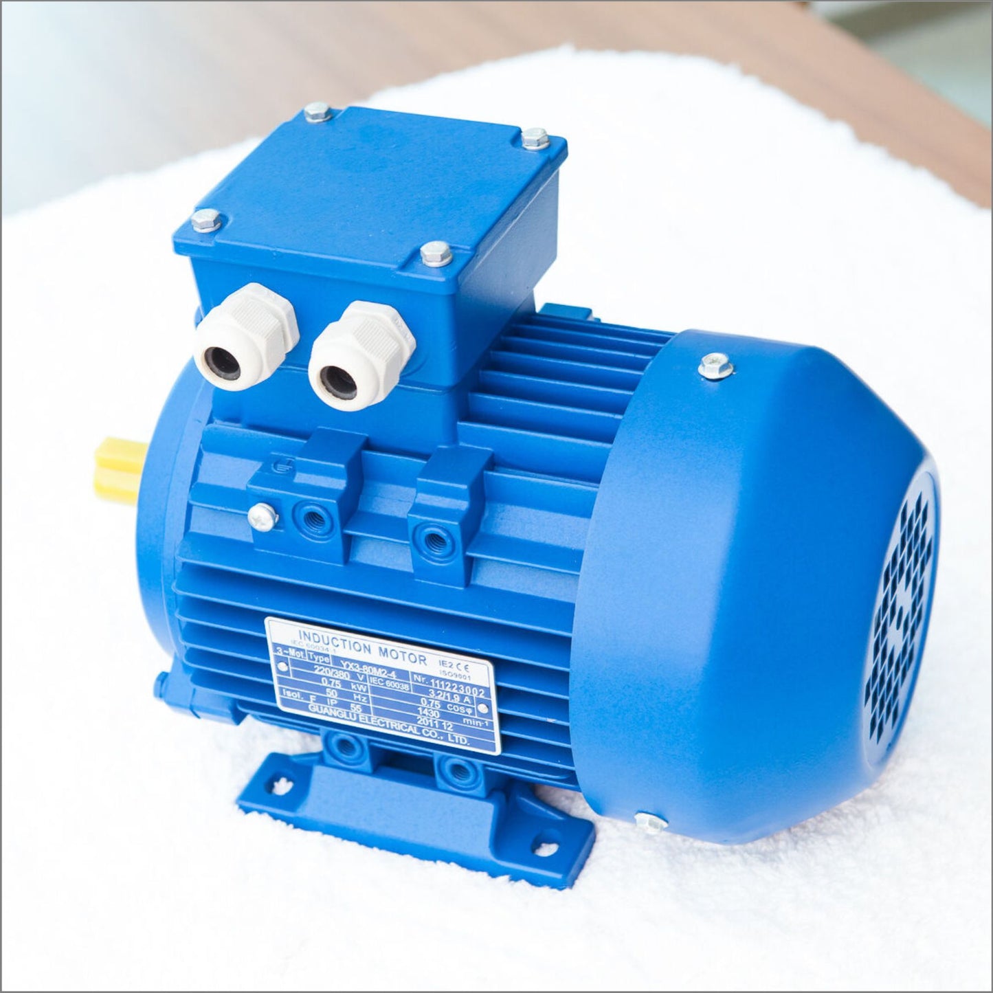 Three Phase 415v Inverter Electrical Motor 0.75kw 1HP 1400Rpm Shaft 5/8" or 16mm